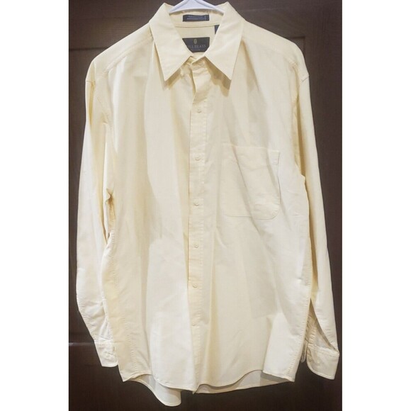 Bill Blass Premium Men's Yellow Button Down, Medium, Very Gently Used, Nice! - Picture 1 of 6